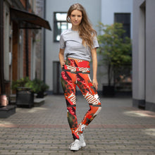 Load image into Gallery viewer, Shades of Red Leggings.