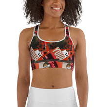 Load image into Gallery viewer, Shades of Red Sports Bra.
