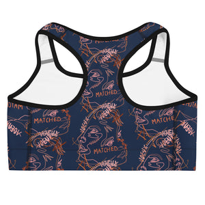 Abstract Sports Bra.