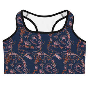 Abstract Sports Bra.