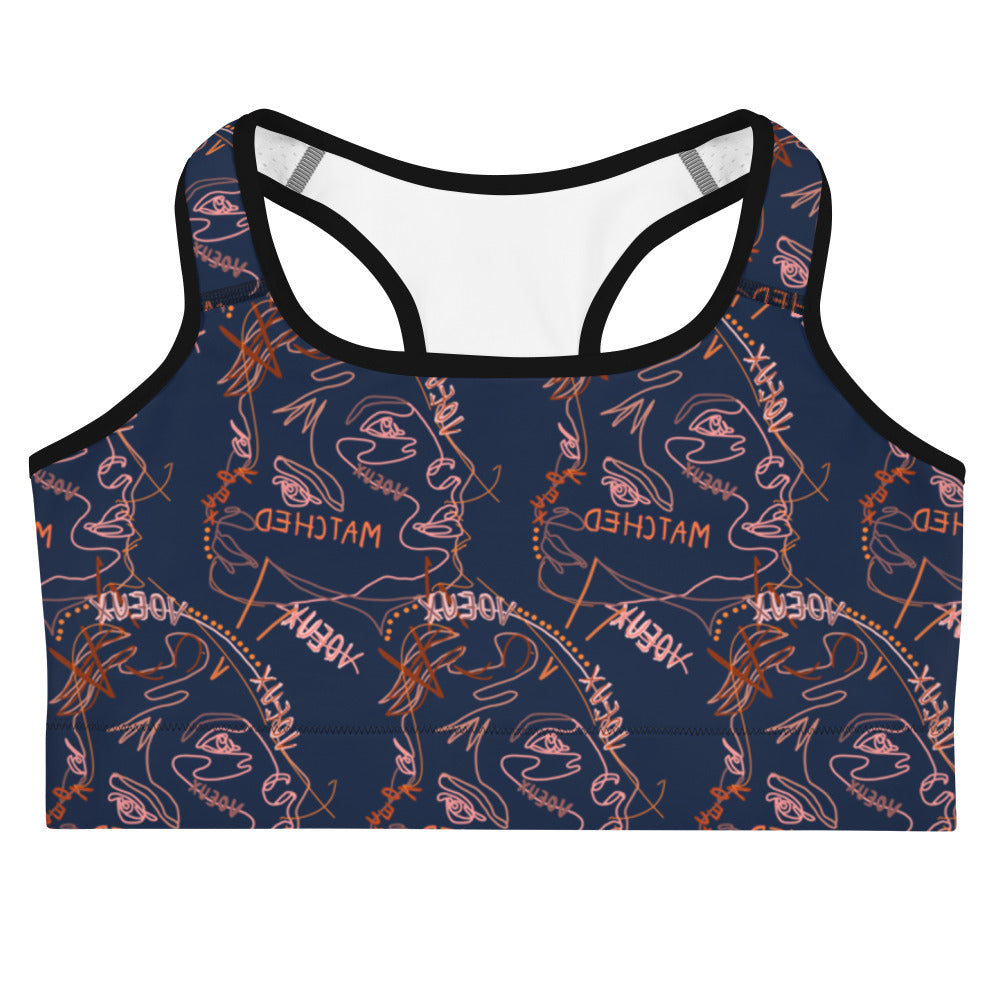 Abstract Sports Bra.