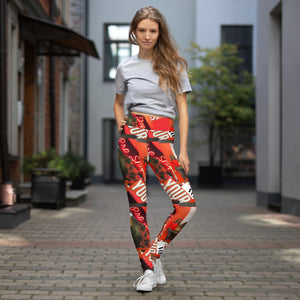 Shades of Red Leggings.
