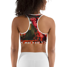 Load image into Gallery viewer, Shades of Red Sports Bra.
