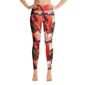 Shades of Red Leggings.