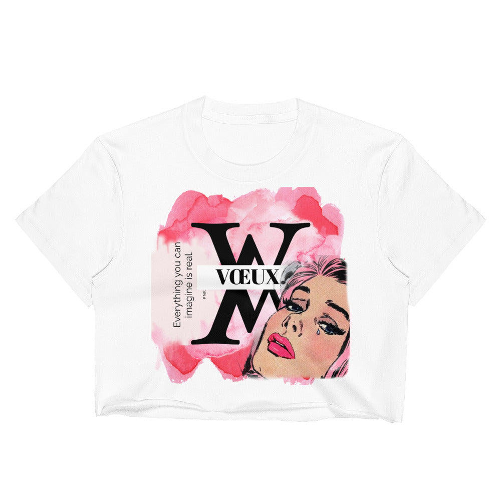 Shades of Pink Cropped Tee.